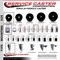 Service Caster 3'' Phenolic Wheel Swivel Top Plate Caster Set with 2 Posi Brakes 2 Rigid, 4PK SCC-20S314-PHS-PLB-2-R-2 - alternate 4